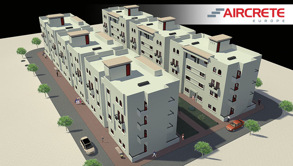Affordable Housing Project Design With Aircrete Building System
