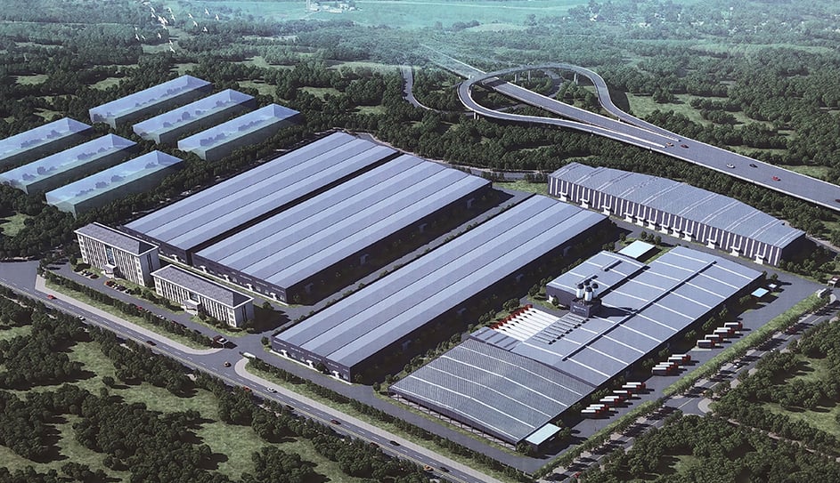 Layout Of The Luoyang Evergreen Building Plant