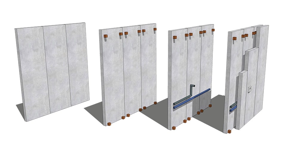 Double Layer Sandwich Panel Wall System