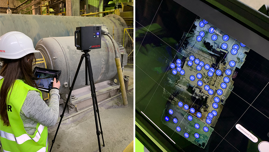 3D Plant Scanner Captures A Point Cloud Of The Site - Bim In Aircrete'S Projects