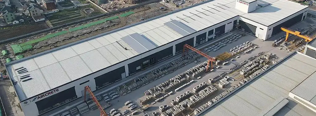 Aircrete flagship AAC panel factory in China